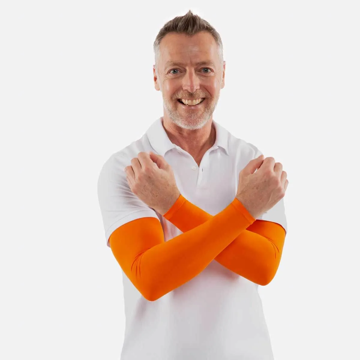 Crazy Orange Arm Sleeves - Adult