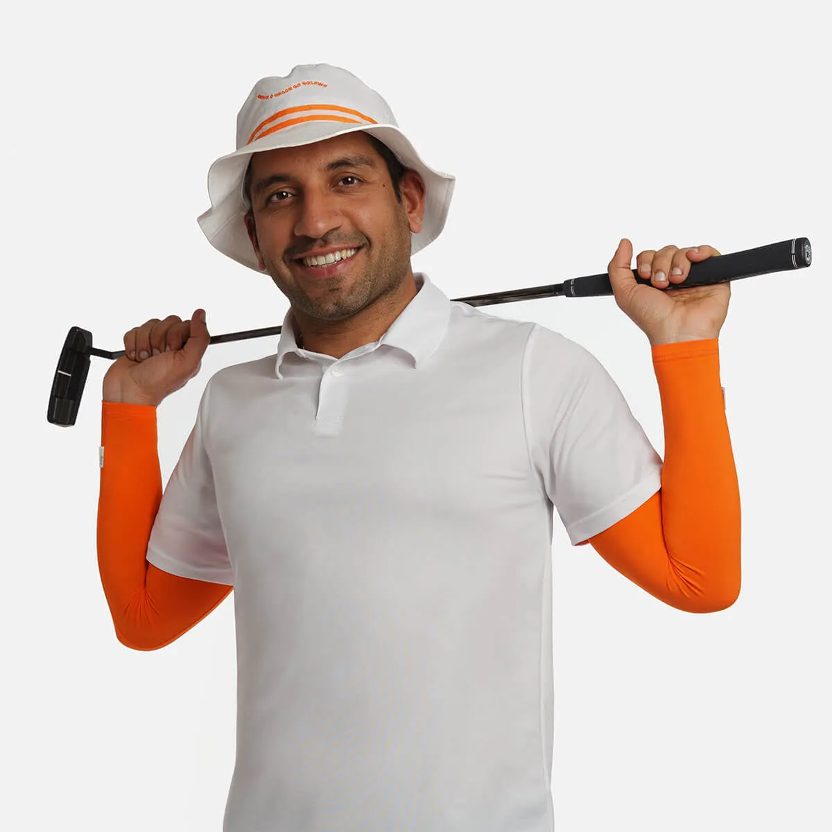 Crazy Orange Arm Sleeves - Adult