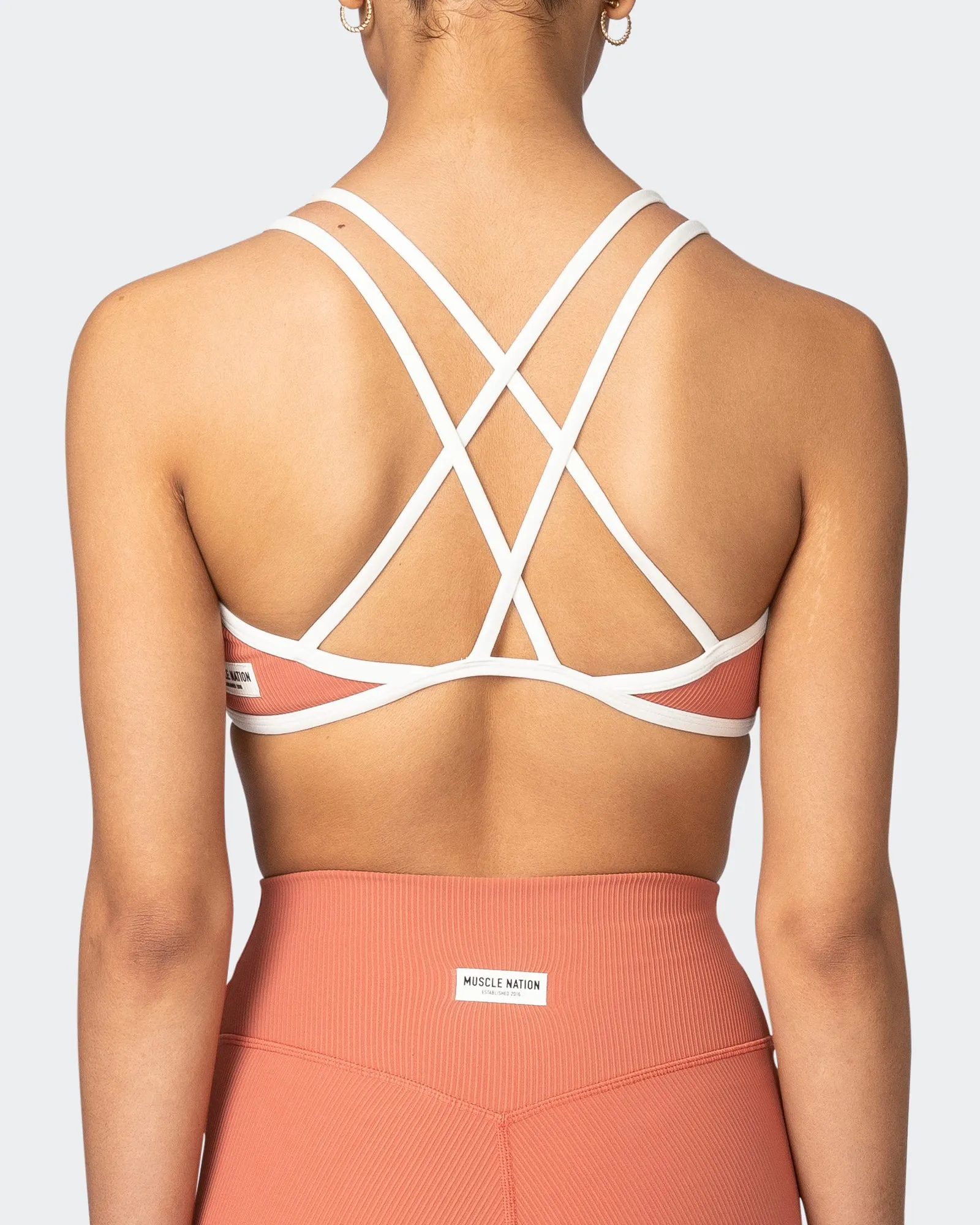 Curves Rib Bralette - Burnt Sienna