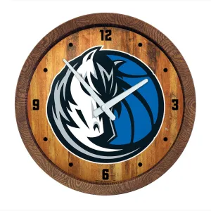 Dallas Mavericks: "Faux" Barrel Top Clock