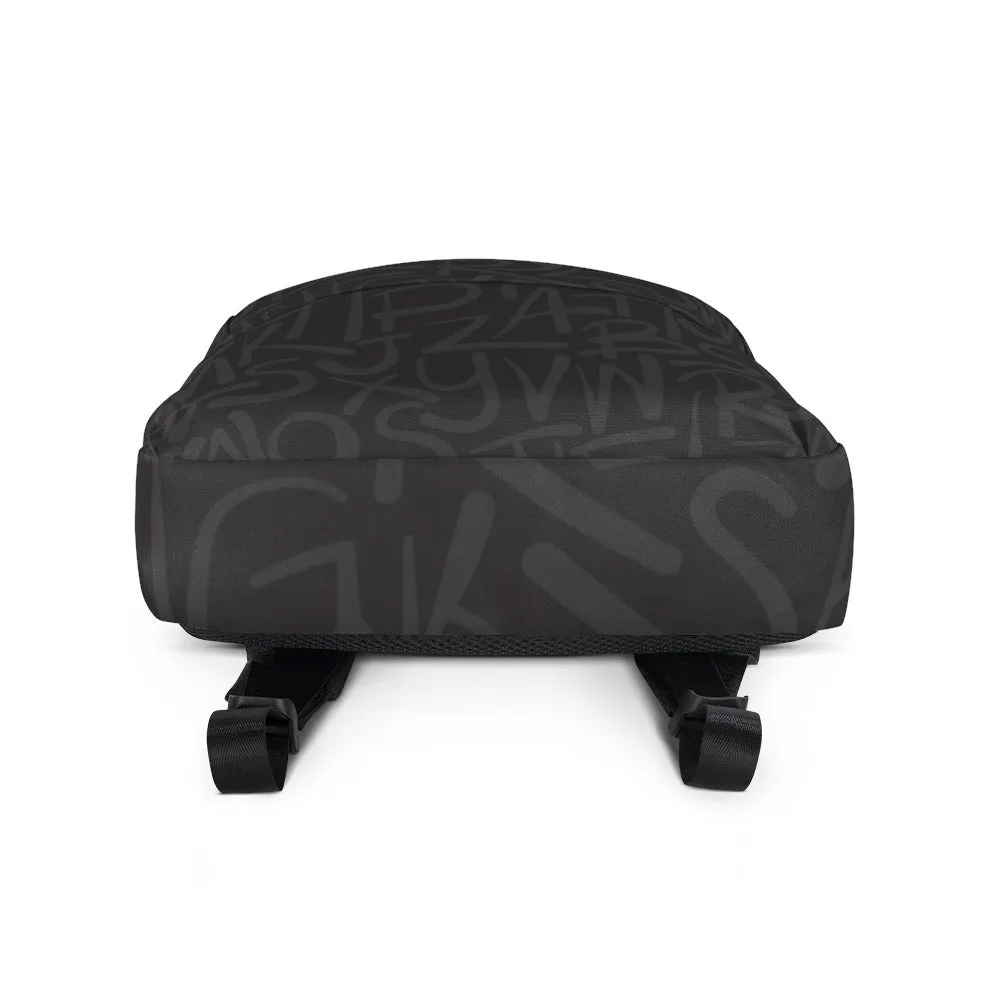 Dark Alphabet - Sustainably Made Backpack