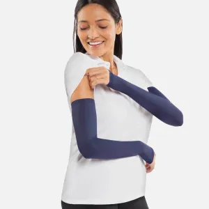 Dark Blue Sleeves with Thumbhole - Adult