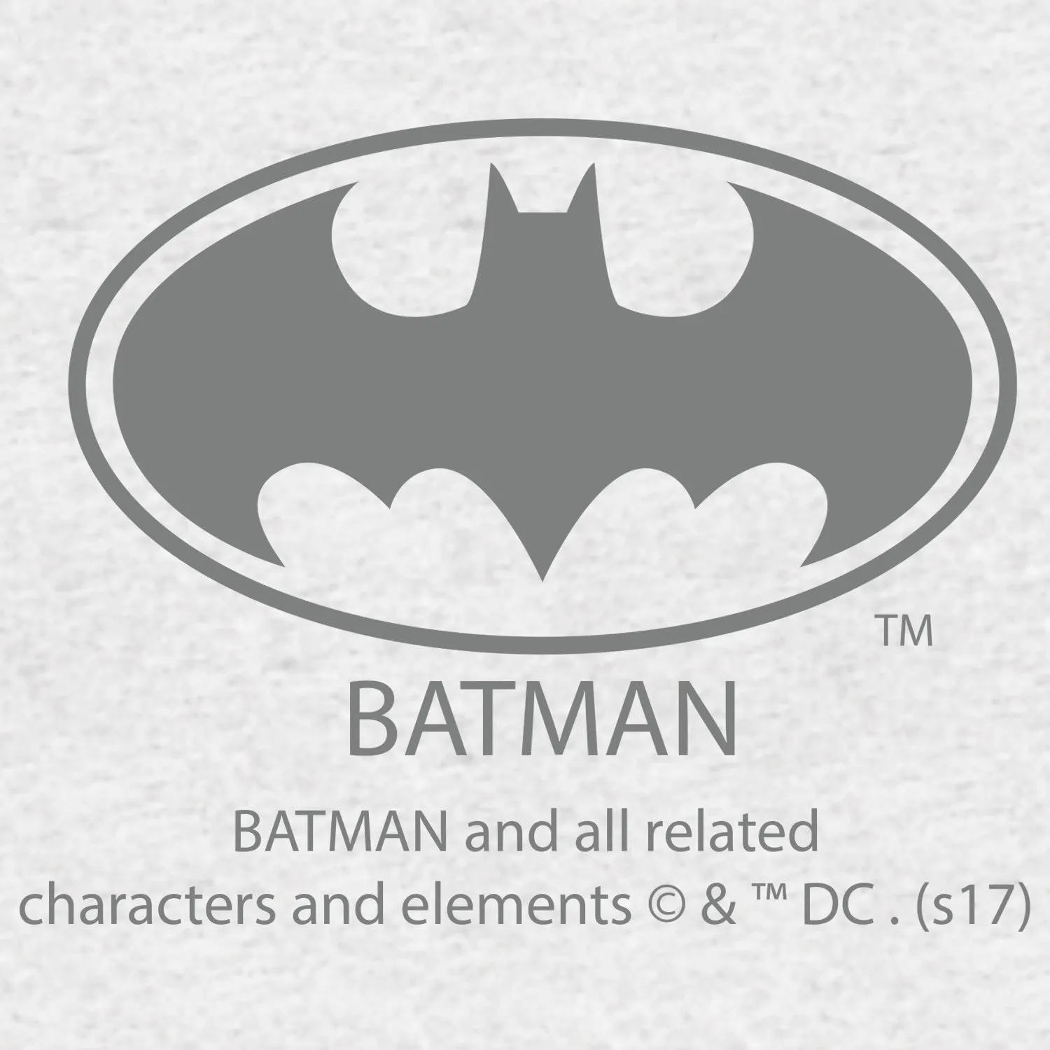 DC Comics Batman Text Real Men Tights Official Men's T-shirt (Sports Grey)