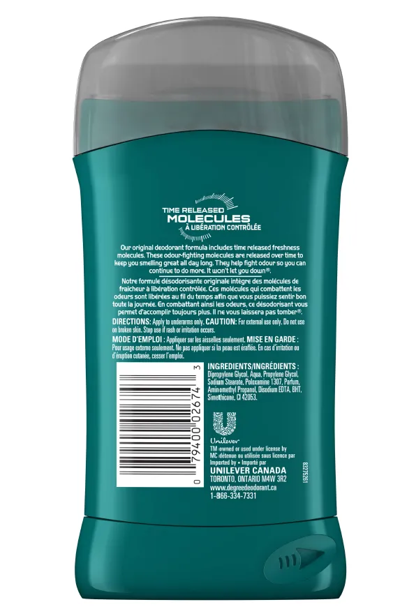Degree Men Cool Impact Antiperspirant Deodorant Stick 85g