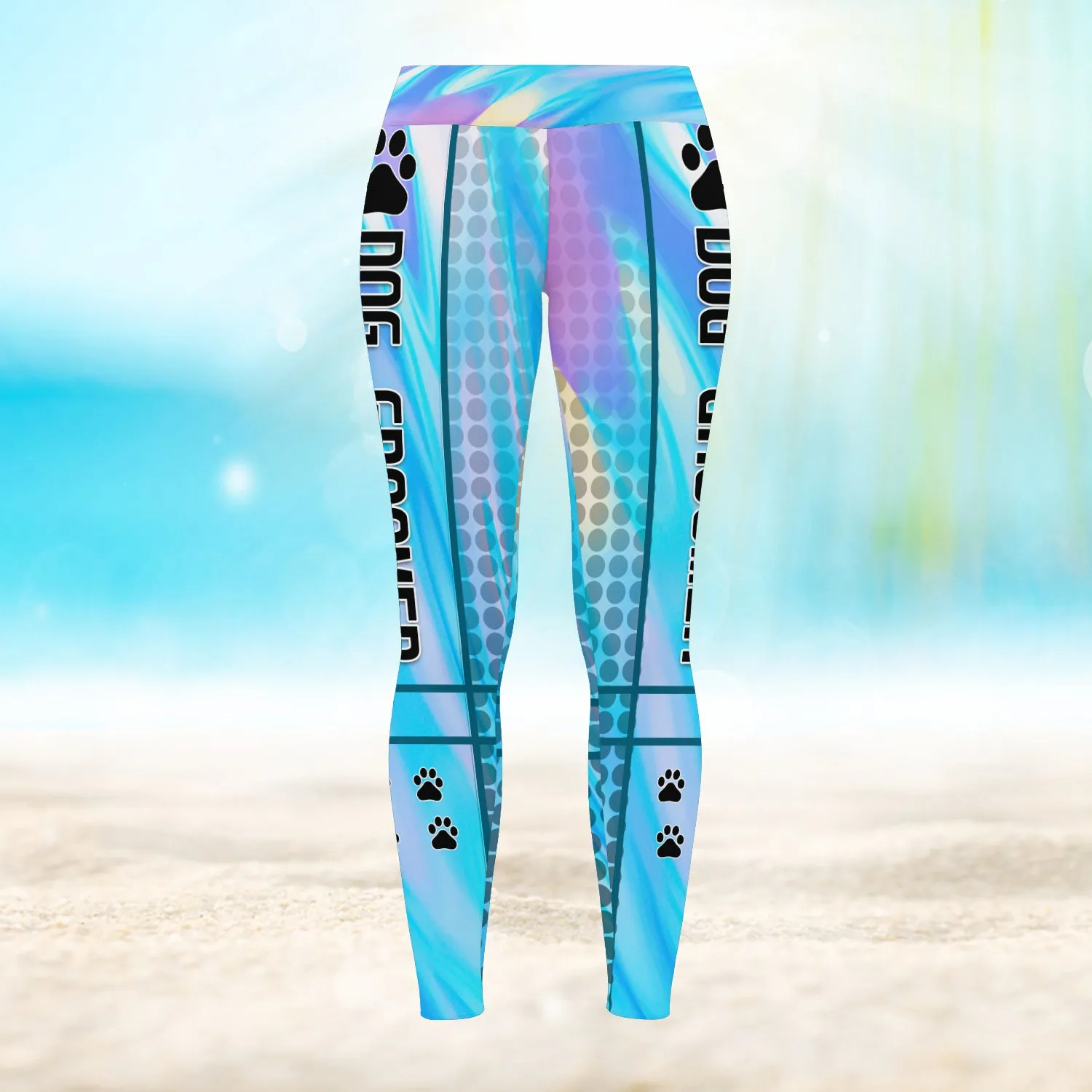 Dog Groomer Pet Groomer Salon Pet Holographic Gradient 3D Legging 807 NA93