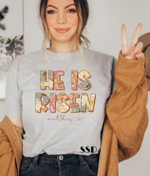 *DTF* He Is Risen Floral Transfer