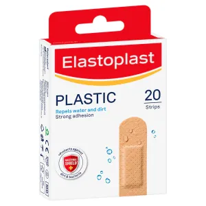 Elastoplast Antibacterial Plastic Plaster 20pk