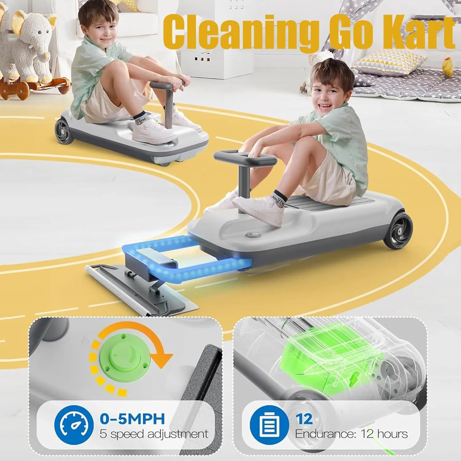 Electric Cleaning Go Kart