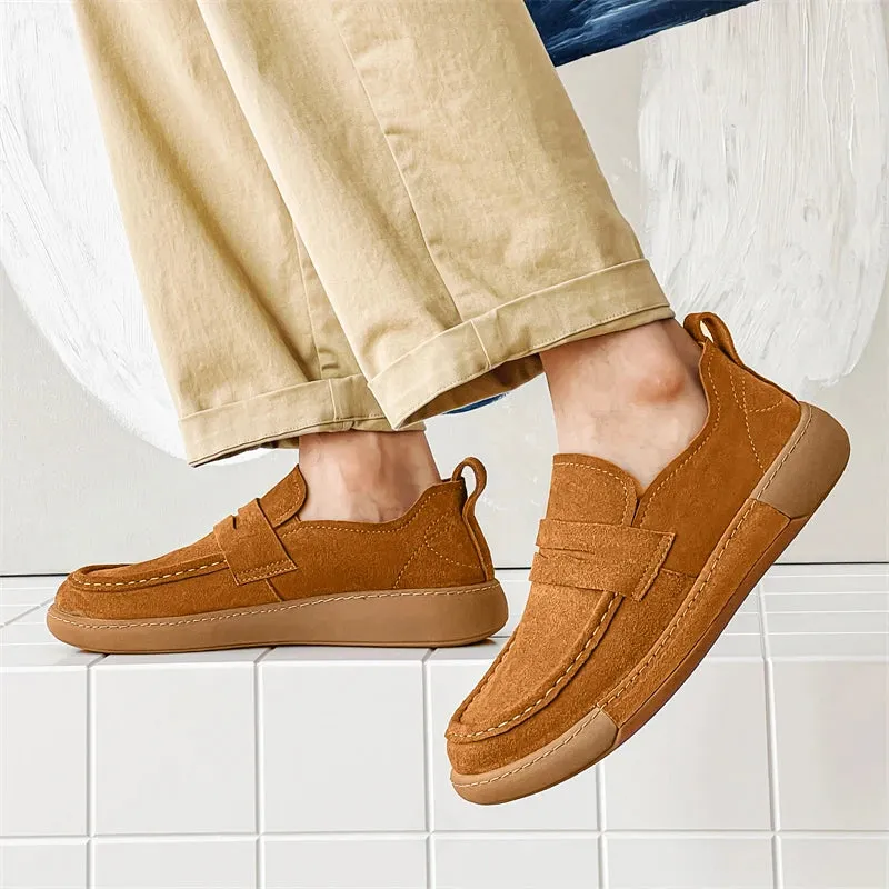ElegantFootwear Leichte Wildleder-Mokassins für Männer