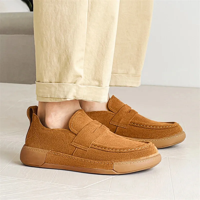 ElegantFootwear Leichte Wildleder-Mokassins für Männer