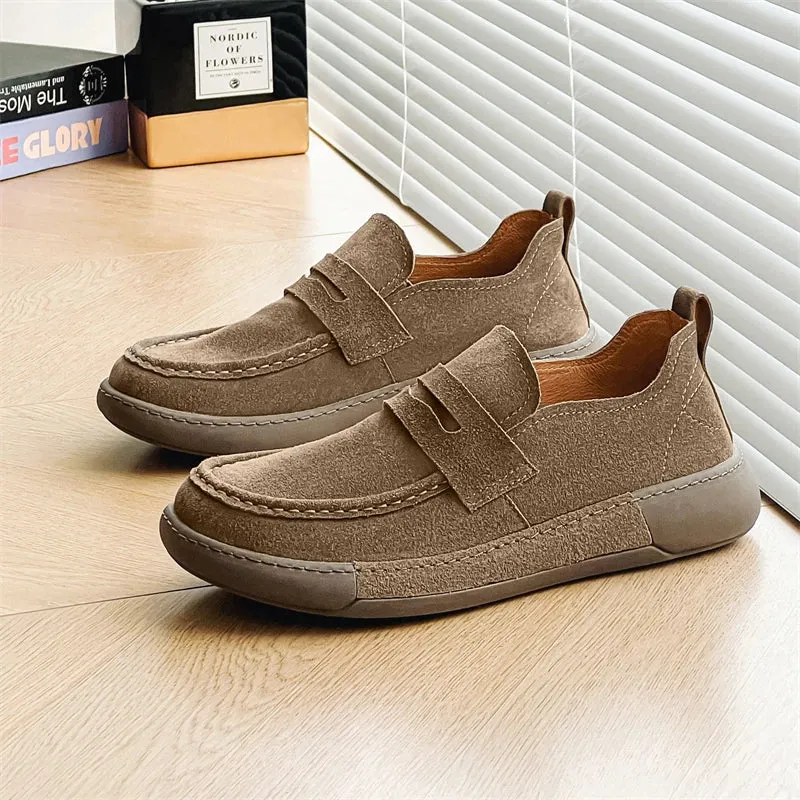 ElegantFootwear Leichte Wildleder-Mokassins für Männer