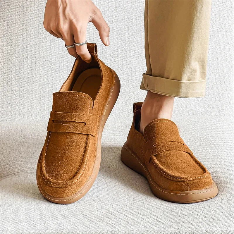 ElegantFootwear Leichte Wildleder-Mokassins für Männer