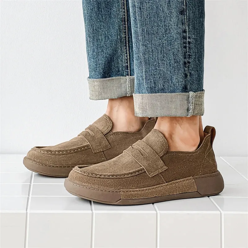 ElegantFootwear Leichte Wildleder-Mokassins für Männer