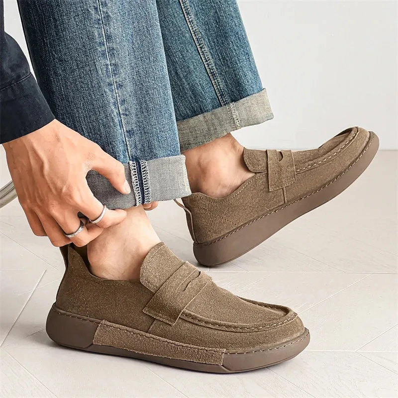 ElegantFootwear Leichte Wildleder-Mokassins für Männer
