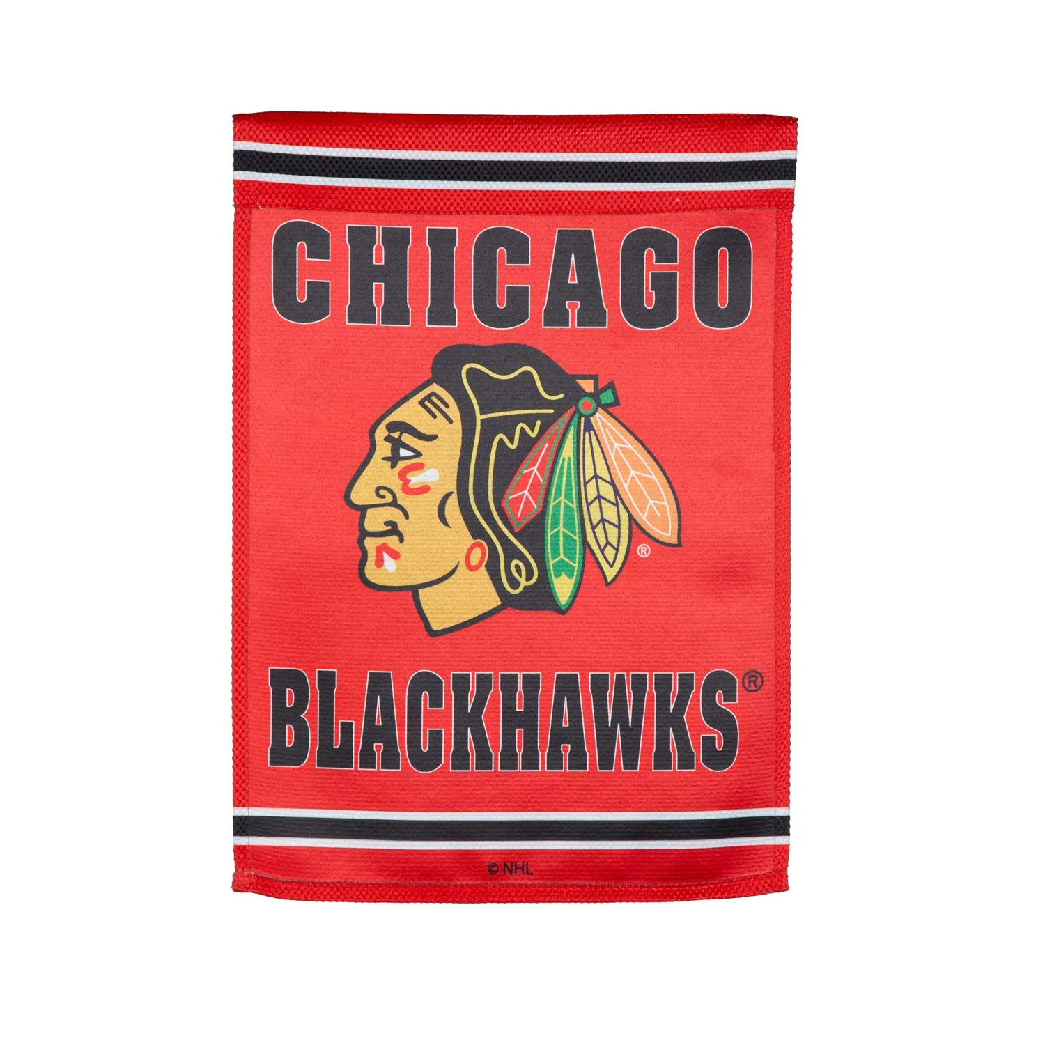 Embossed Suede Flag, GDN Size, Chicago Blackhawks,14es4355