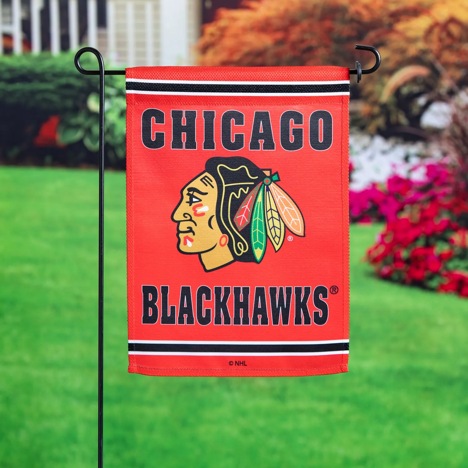 Embossed Suede Flag, GDN Size, Chicago Blackhawks,14es4355