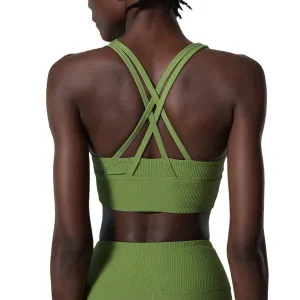 Fan Round Oxygen Cup Camisole Sports Bra