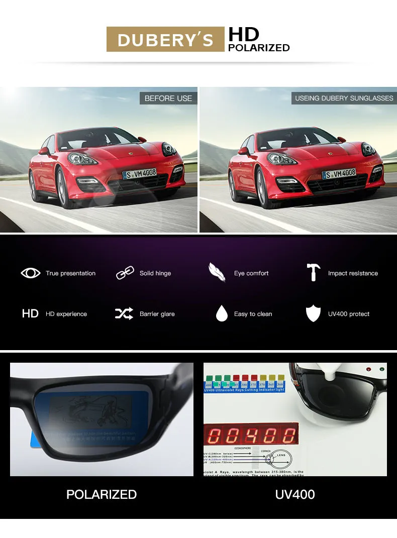 Fashion Polarized UV400 Sunglasses Outdoor Sports Driving Sunglasses D120VIPC