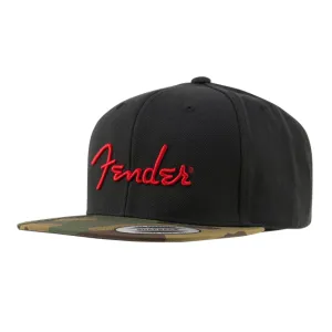 Fender Camo Flatbill Hat, Camo, One Size Fits Most