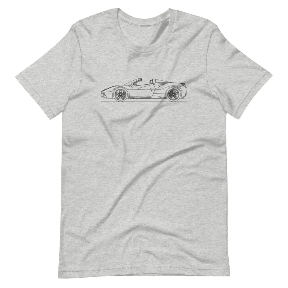 Ferrari 488 Spider Outline T-shirt