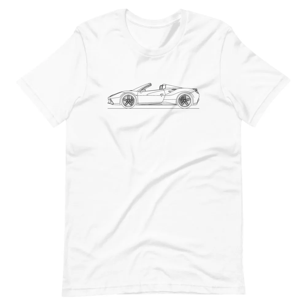 Ferrari 488 Spider Outline T-shirt
