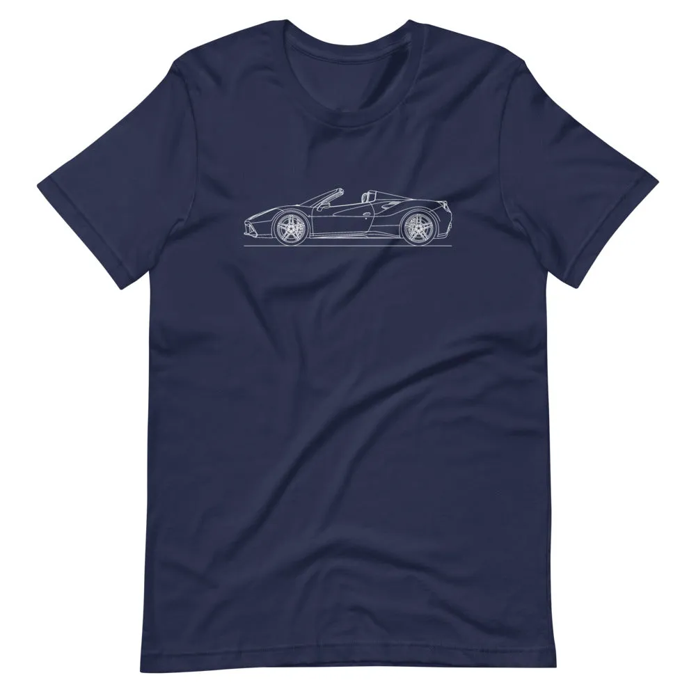 Ferrari 488 Spider Outline T-shirt