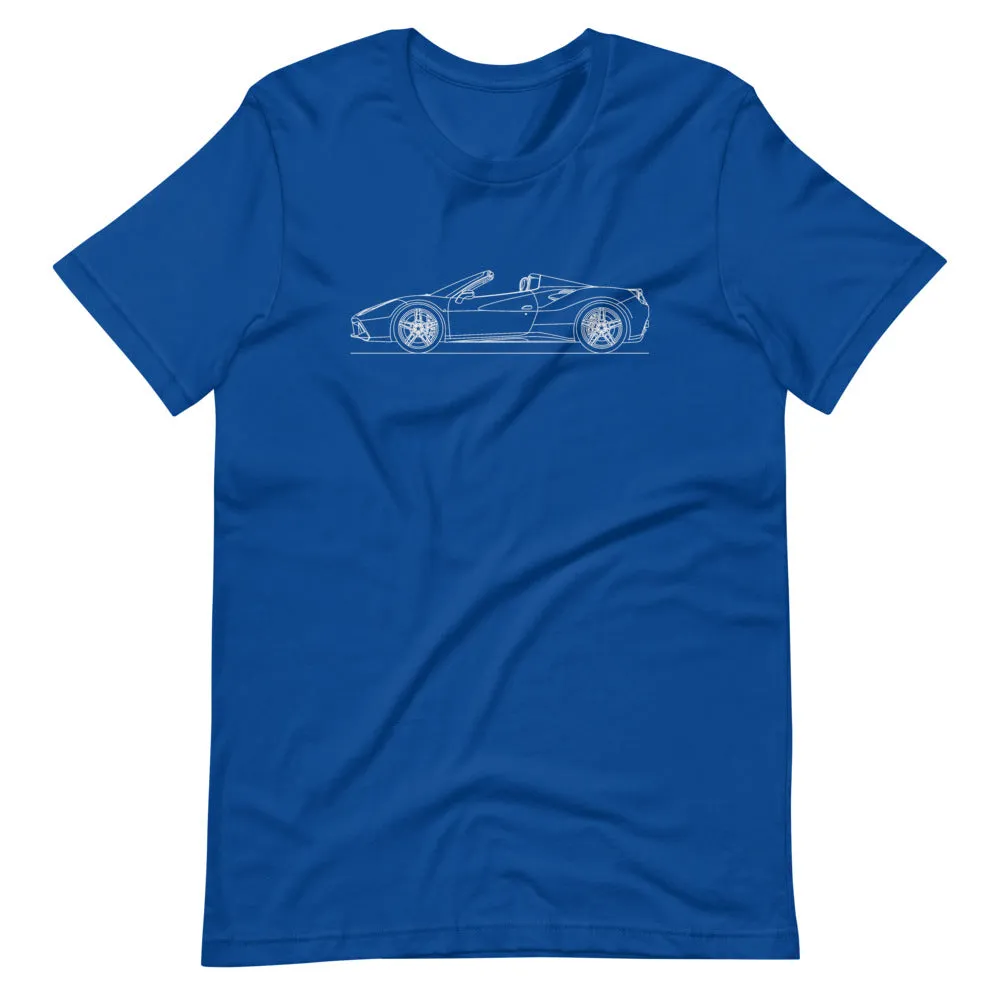 Ferrari 488 Spider Outline T-shirt