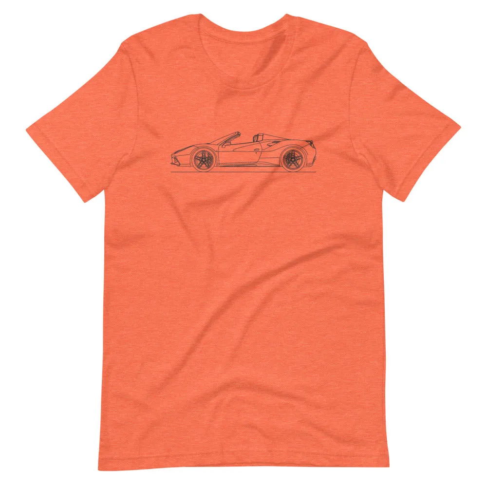 Ferrari 488 Spider Outline T-shirt