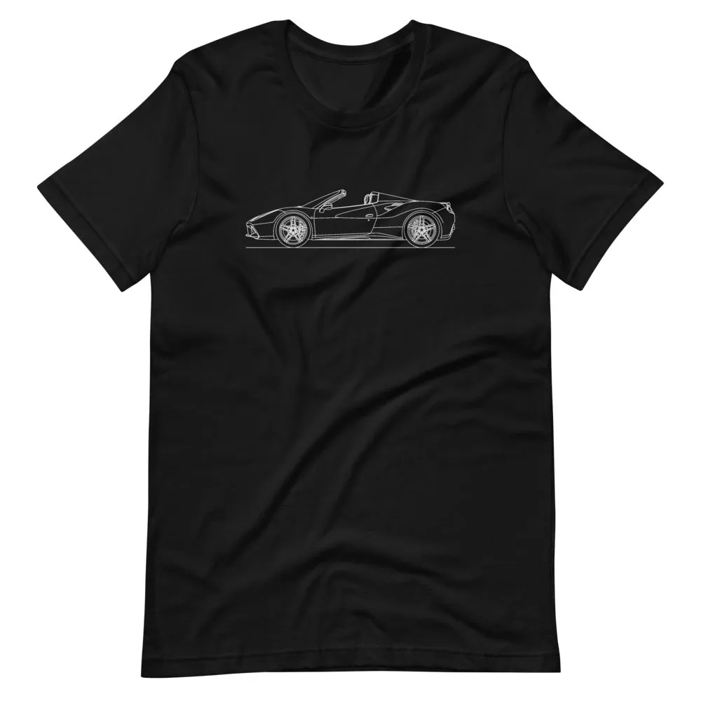 Ferrari 488 Spider Outline T-shirt