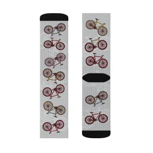 Fixie Bikes Adult Crew Socks
