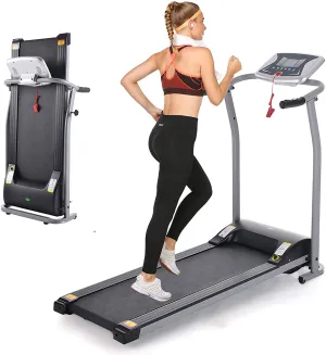 Folding Treadmill, Treadmill for Home with LCD Monitor Motorized, Electric Treadmill Workout Running Machine with Auto Stop Safety Function, Walking Running Machine Equipment for Home Gym