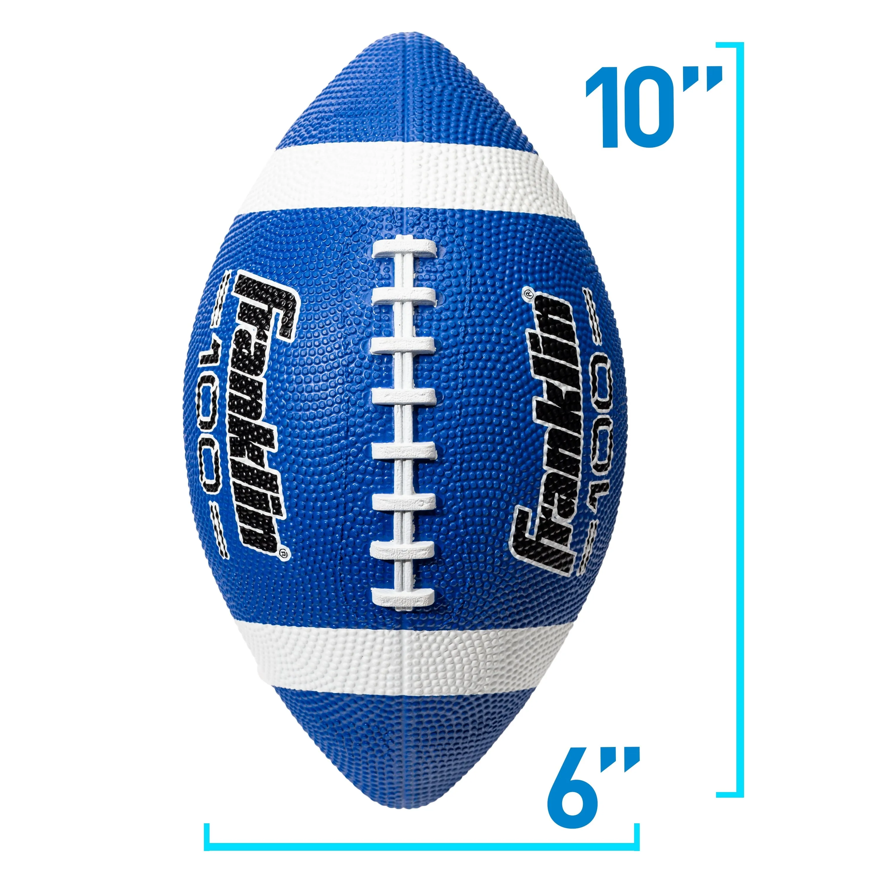 Football - Grip-Rite 100 - Kids Junior Size - Blue & White Free Shipping