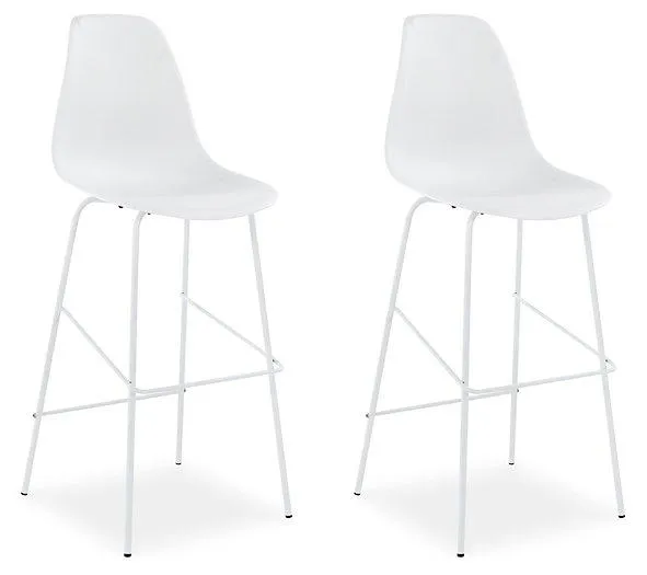 Forestead White Bar Height Bar Stool
