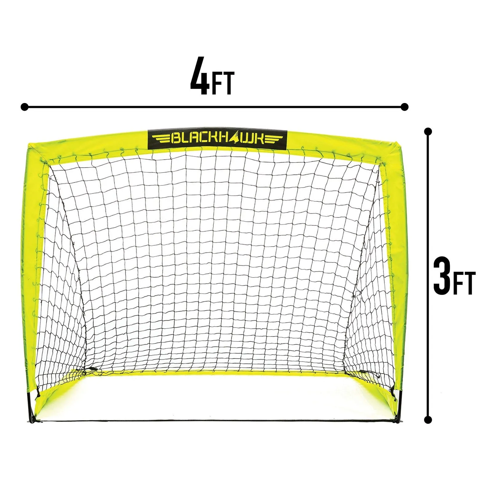 Franklin Sports Blackhawk Backyard Soccer Goal - Portable Kids Soccer Net - Pop