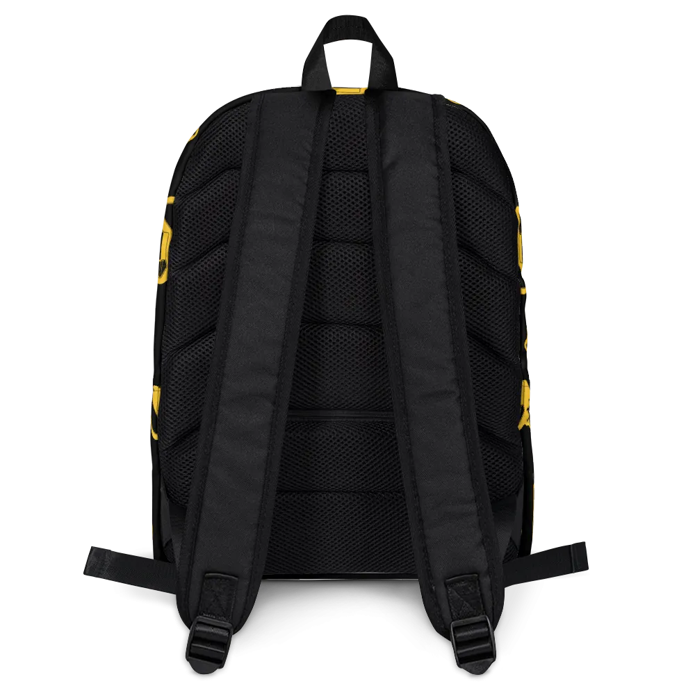 Fresh Squeezed Pattern Backpack - Black/Yellow