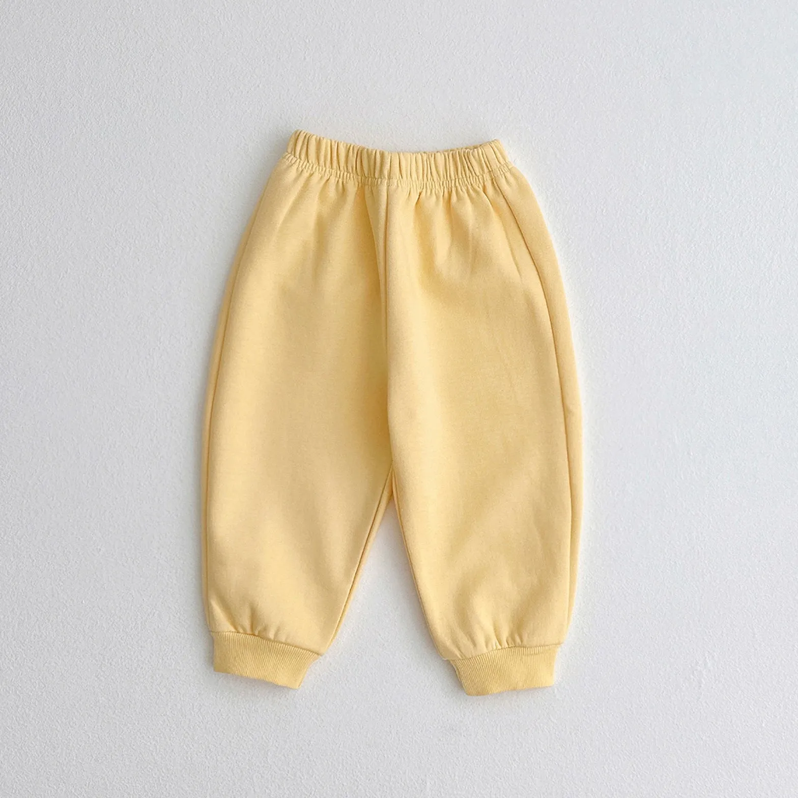 Friends Embroidered Sweat Set - Yellow