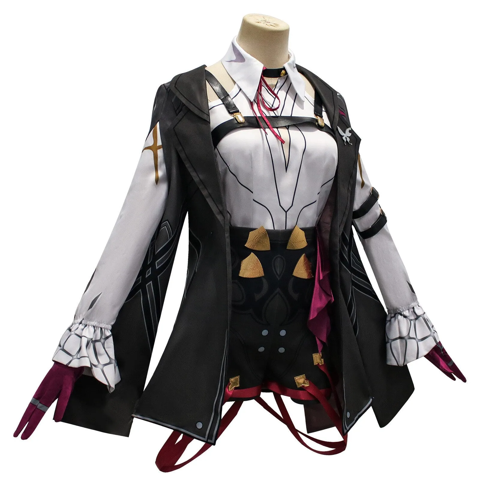 Game Honkai Star Rail Cosplay Kafka Wig Hair Shoes Harness Plus Size Cosplay Costume Uniform Male Female Halloween Party Outfit