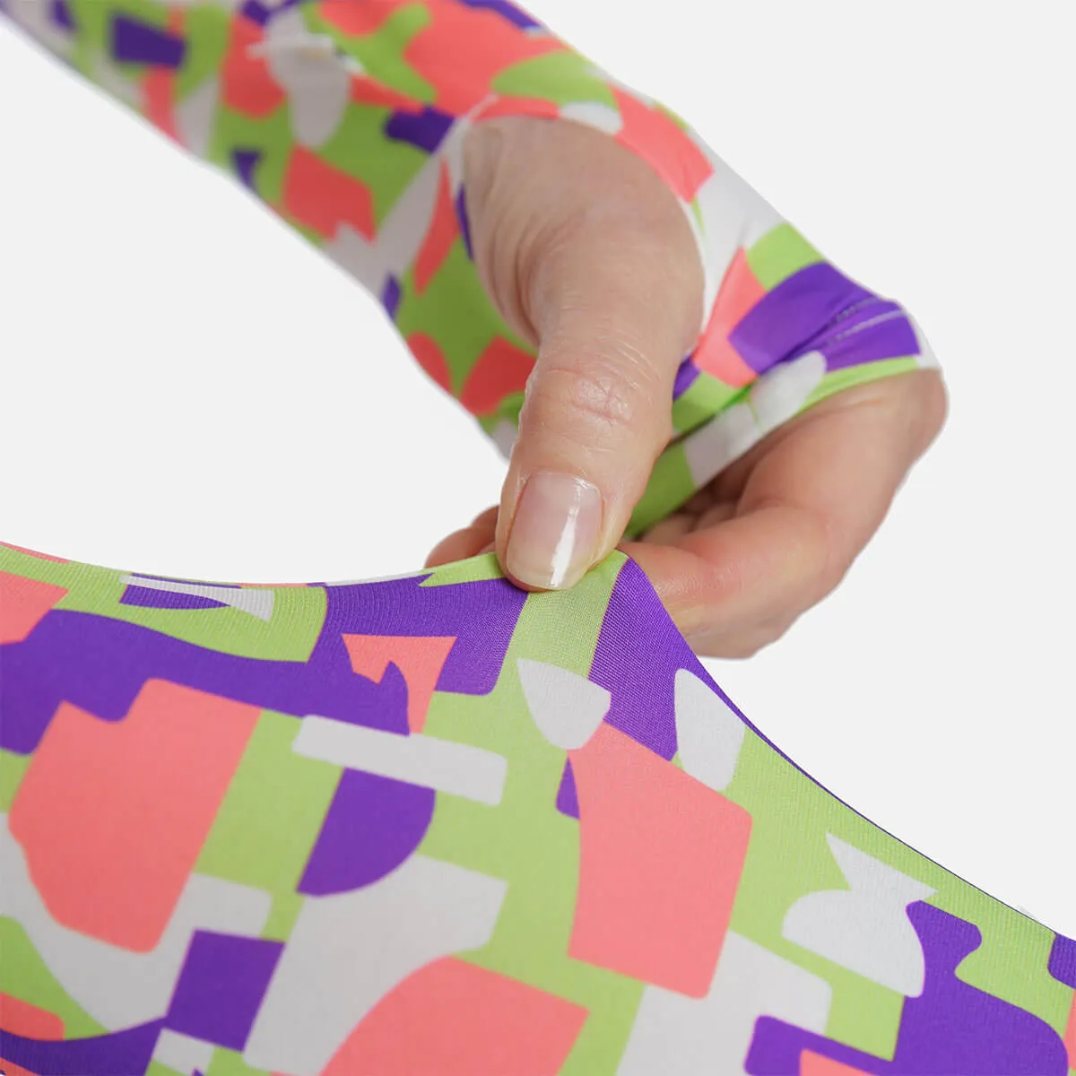 Geo Pattern Arm Sleeves with Thumbhole - Adult