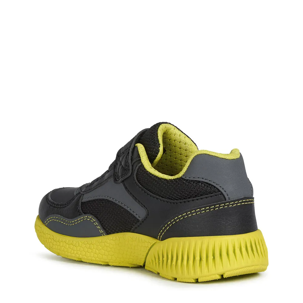 Geox Sveth Black/Lime Trainers
