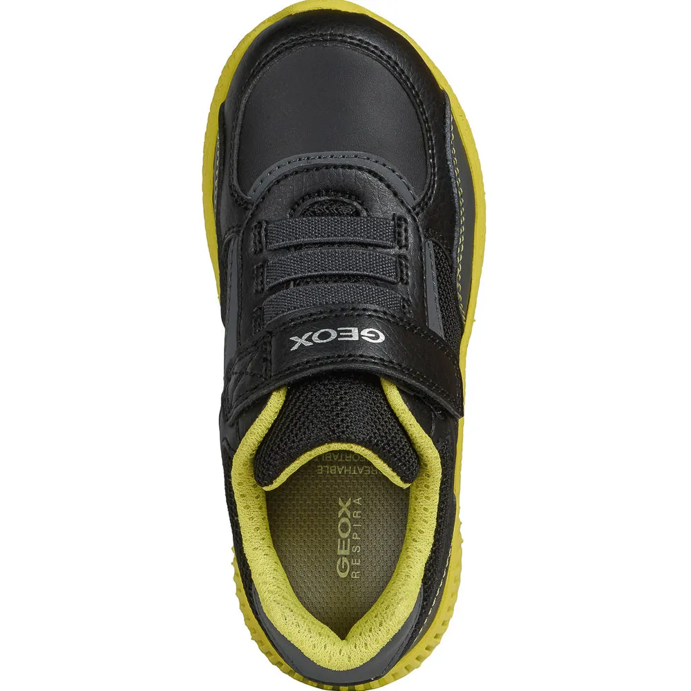 Geox Sveth Black/Lime Trainers
