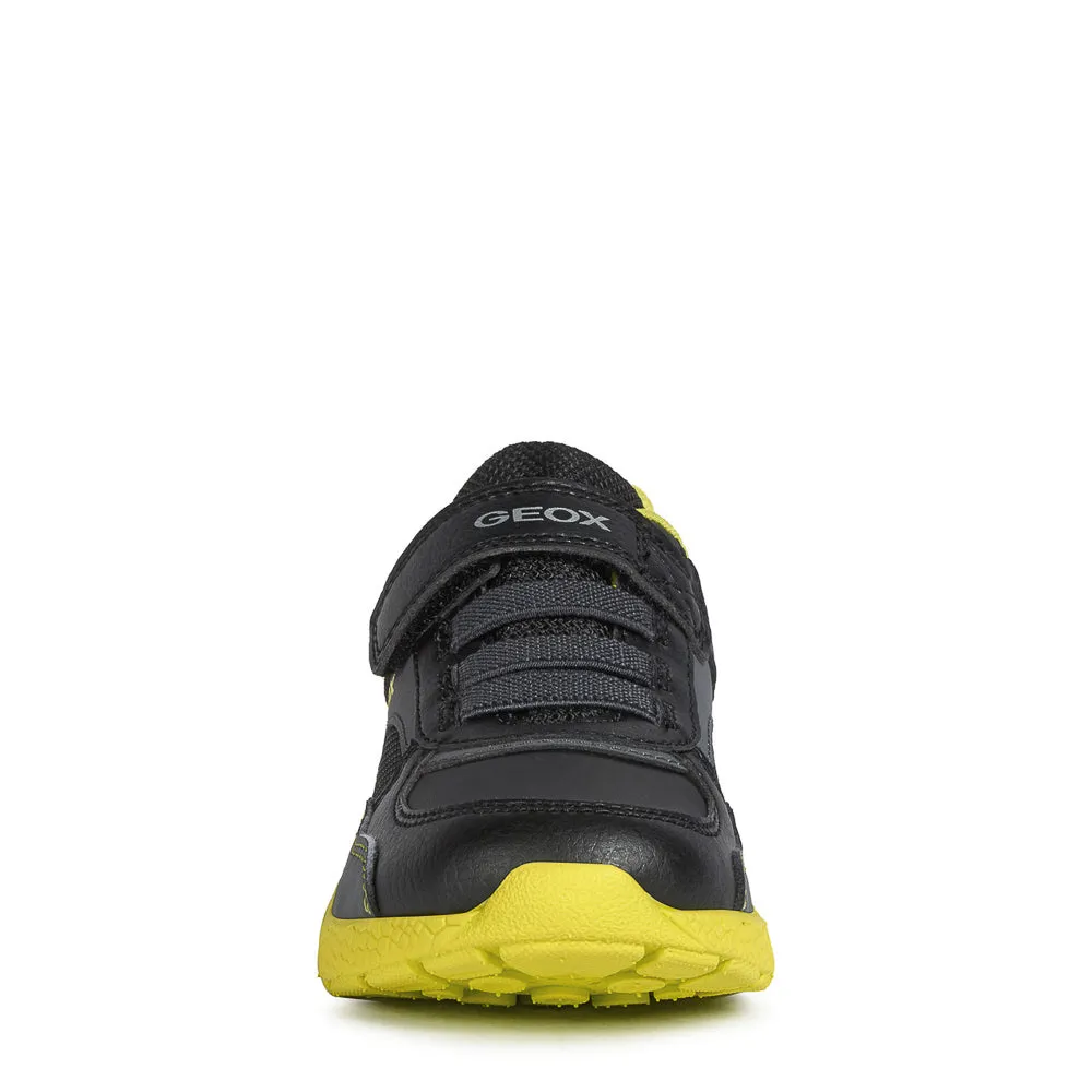 Geox Sveth Black/Lime Trainers