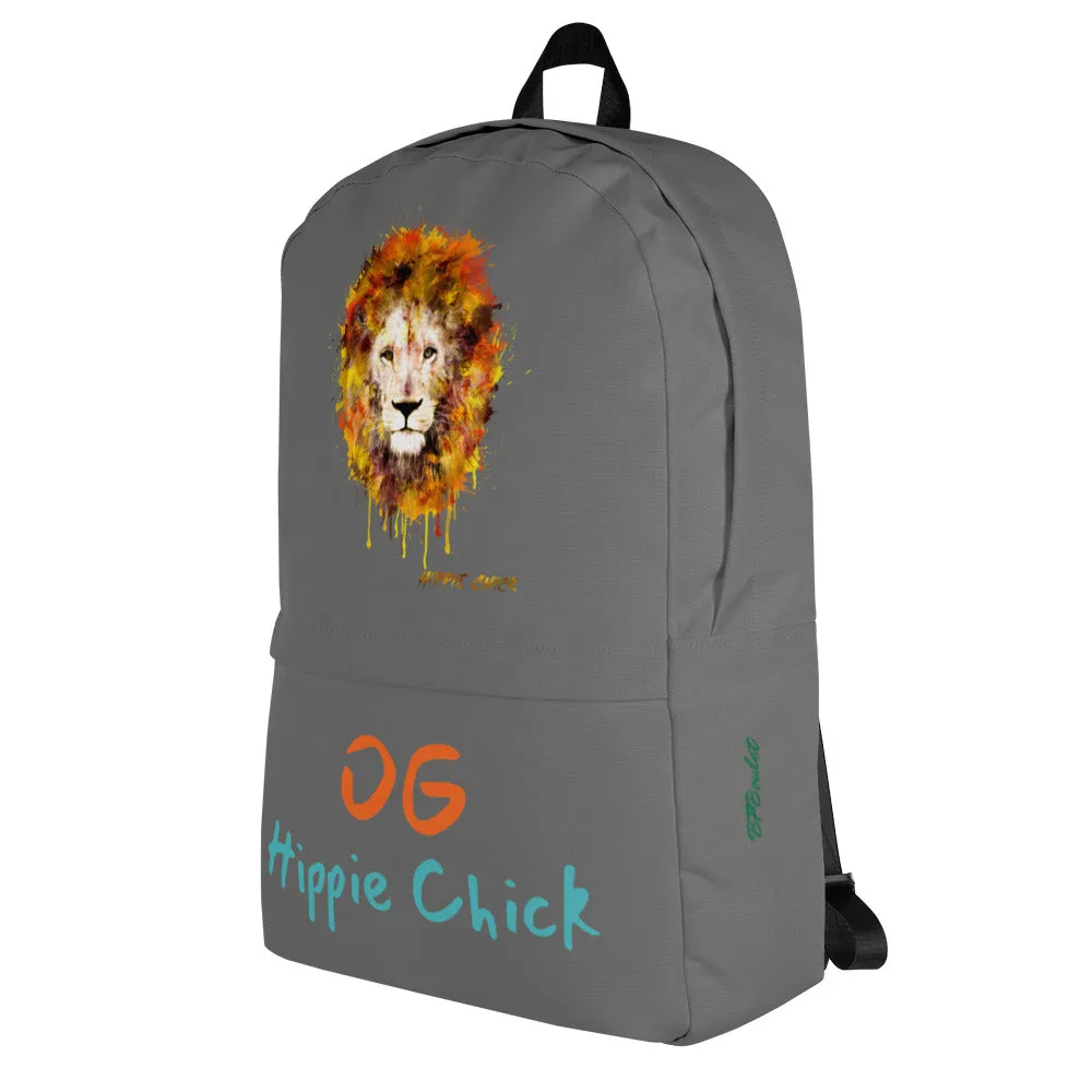 Gray Backpack - OG Hippie Chick