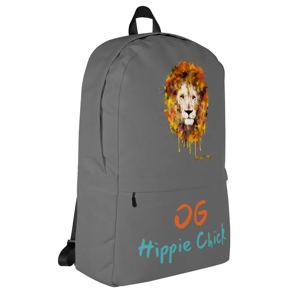 Gray Backpack - OG Hippie Chick