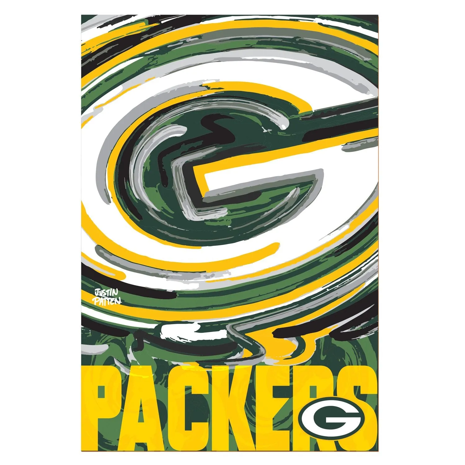 Green Bay Packers, Suede REG, Justin Patten Logo,13s3811jpal