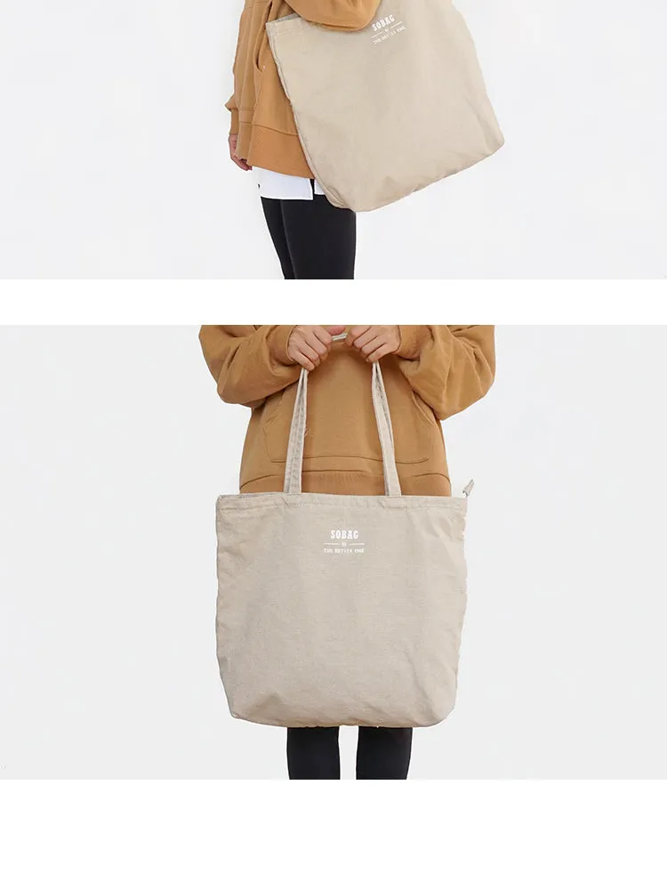 Green Canvas Tote Bag Canvas Reusable Grocery Shopping Bag Canvas Shoulder Tote Bag