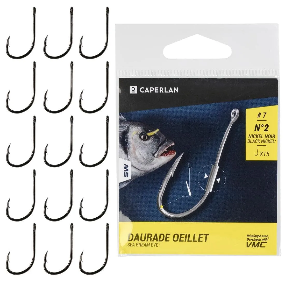 Hameçon à oeillet  HOOK DAURADE EYE pêche en mer