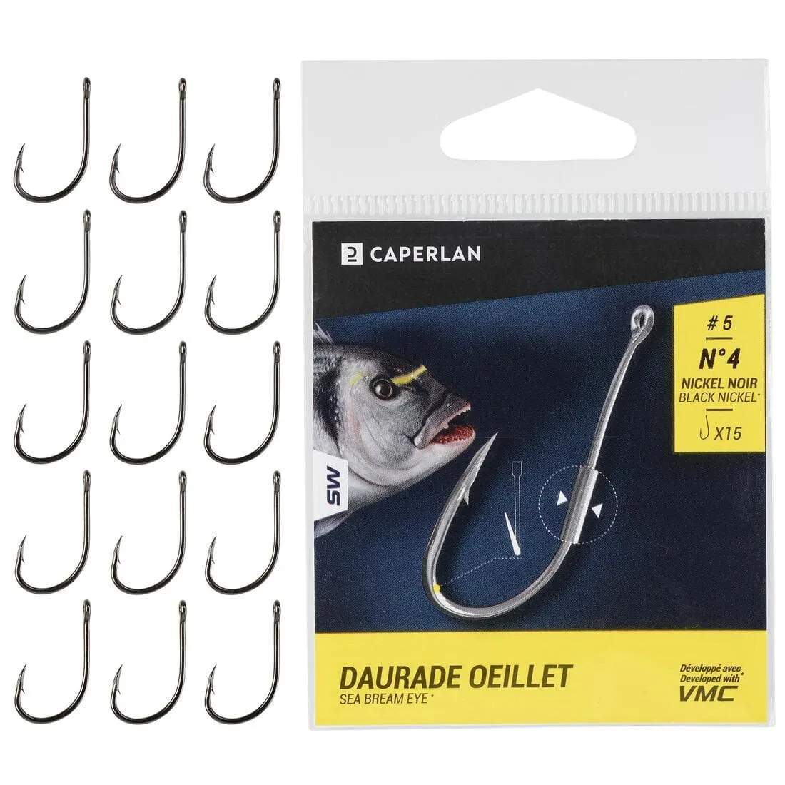 Hameçon à oeillet  HOOK DAURADE EYE pêche en mer