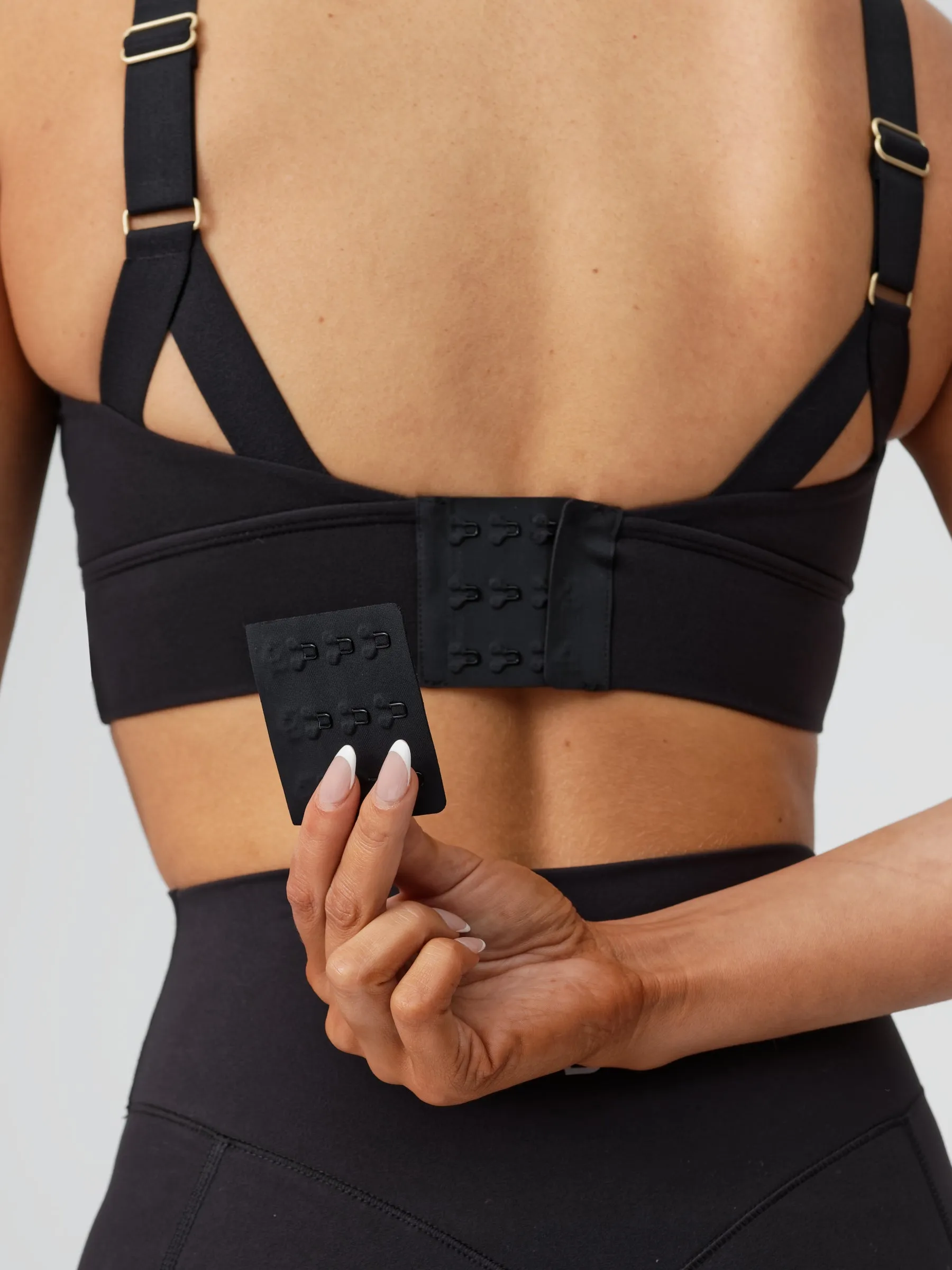 Harmony Halter Sports Bra - Onyx Black