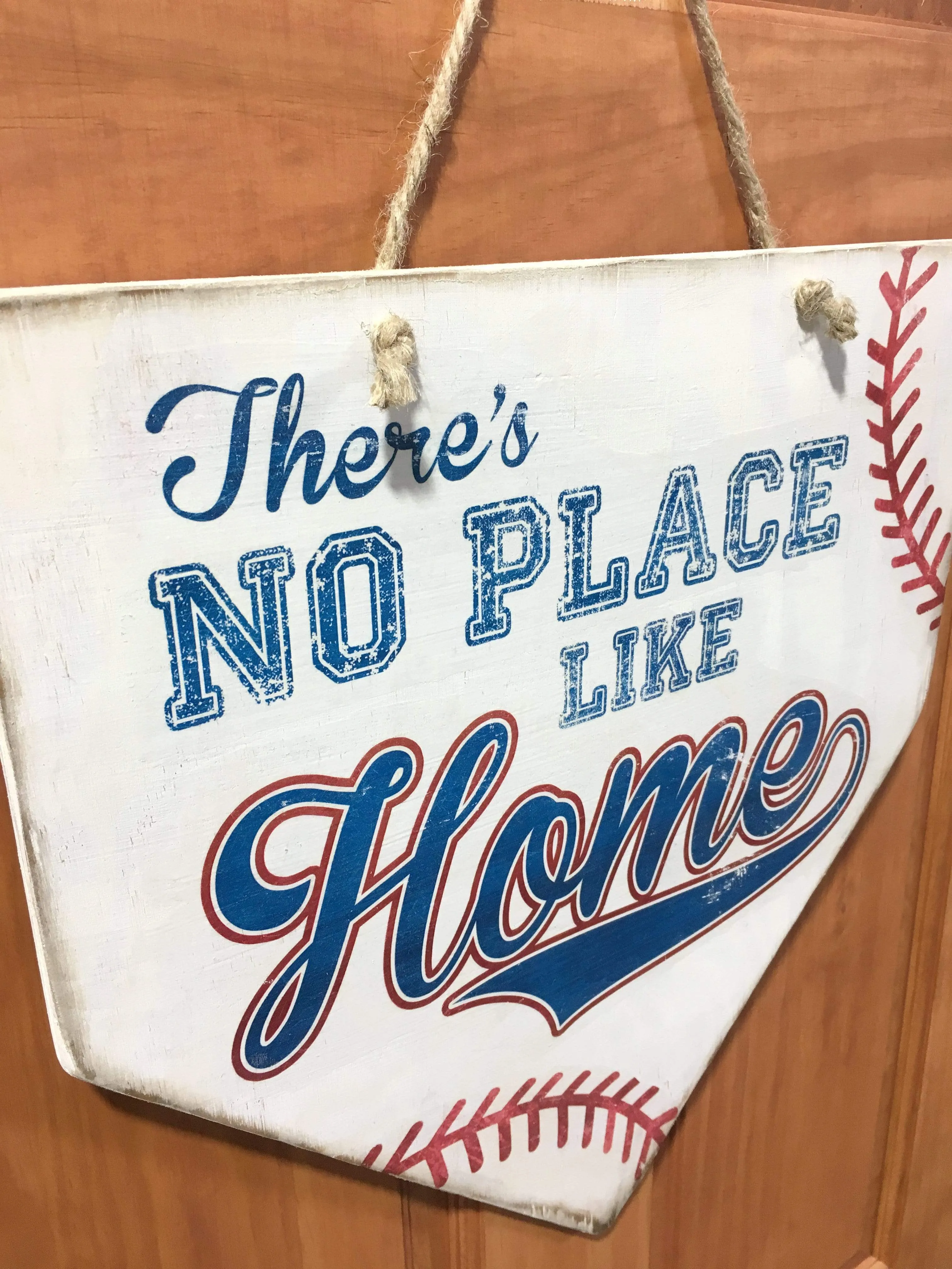 Home Plate Hanging Sign