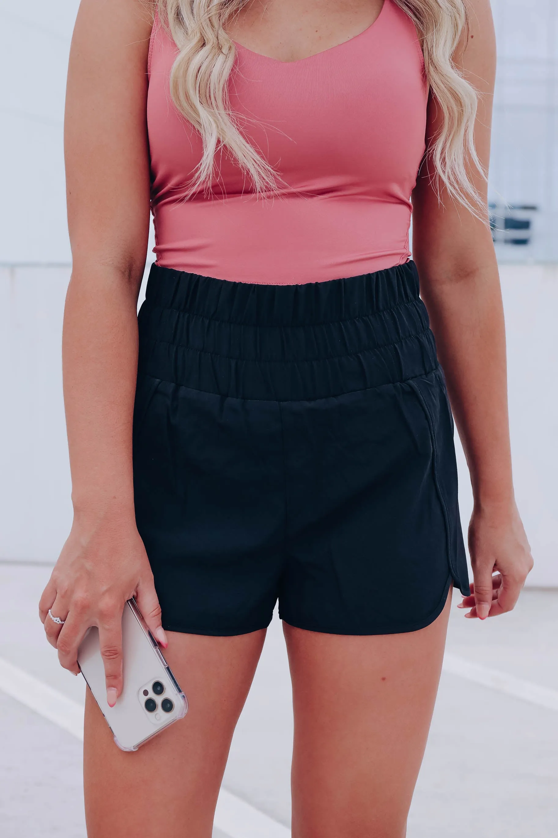 Homestretch Active Shorts - Black